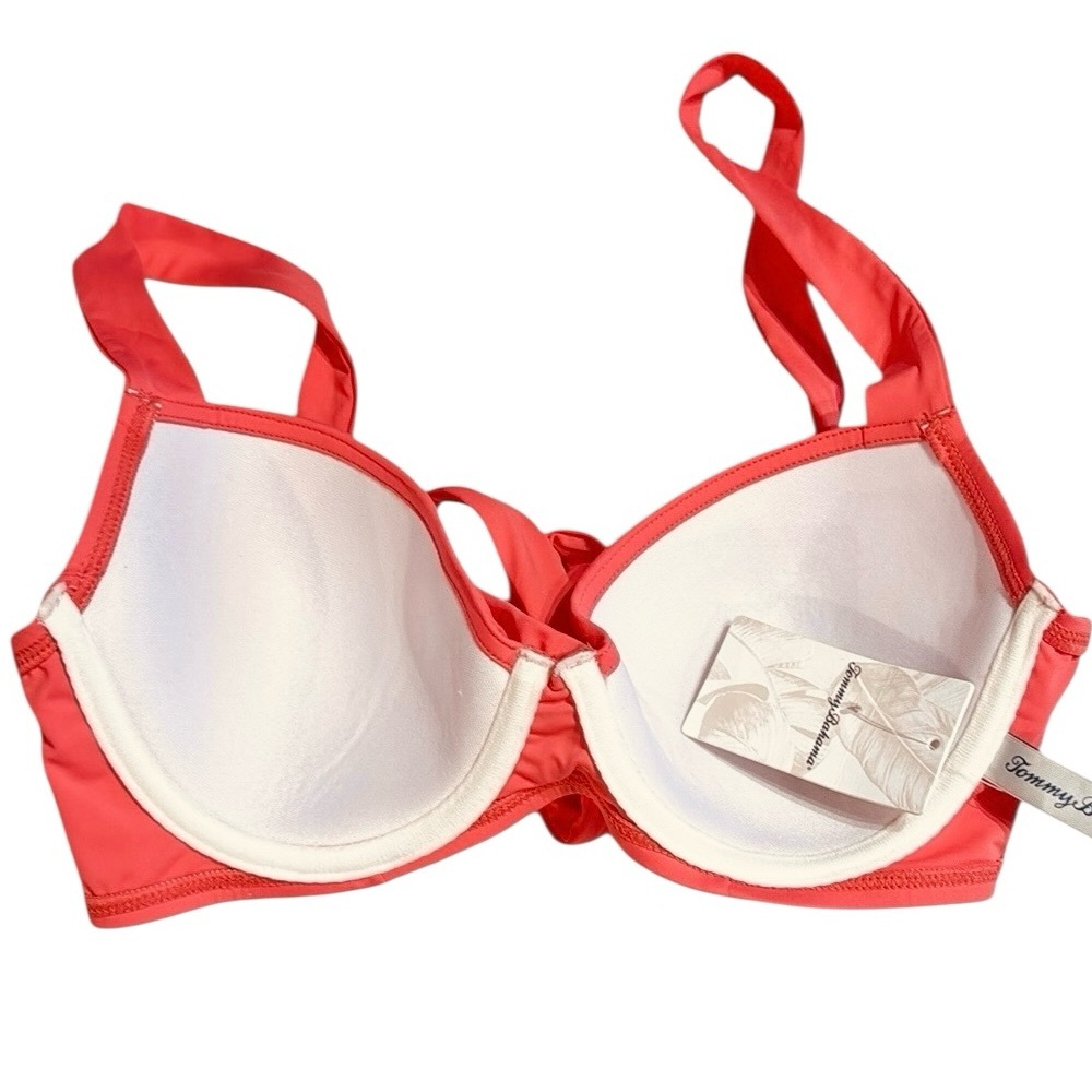 Tommy Bahama Pearl Solids Wrap Front Cross Back Bikini Top - Picture 8 of 12